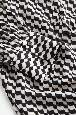 Платье H&M 271196260 S Черный/белый