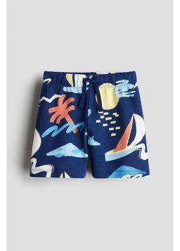 Шорти H&M 271228402_navy 128 Темно-синій/Малюнок