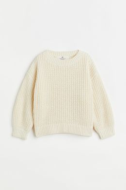 Джемпер H&M 271094835_white 98 Бежевий