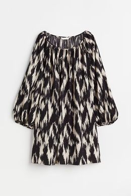 Платье H&M 271113490 XS Черный/Кремовый