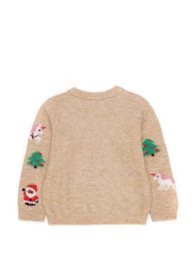 Світер H&M 271117385 134 Бежевий/Новий рік