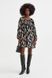 Платье H&M 271113490 XS Черный/Кремовый