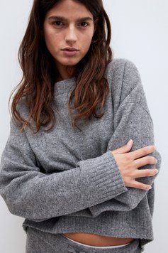 Джемпер H&M 271182870 XL Сірий