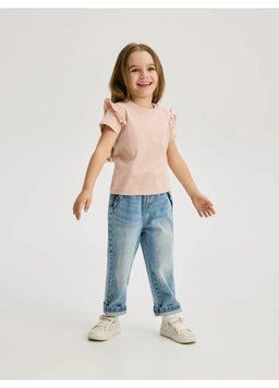 Футболка H&M 270952817_darkpink 122 Темно-рожевий
