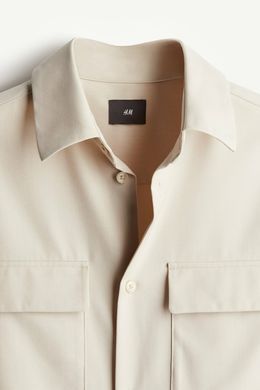 Сорочка H&M 271195766 XL Світло-бежевий