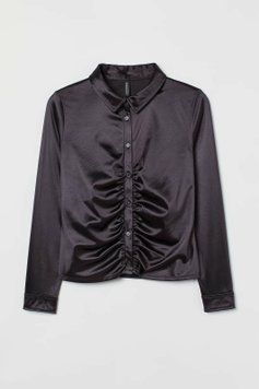 Блуза H&M 271040351 XXXXL Чорний