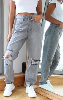 Джинси PrettyLittleThing CMM6734 34 Сірий