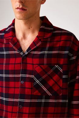 Сорочка піжамна H&M 270820611_redblue M Червоний/Клітинка