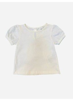 Футболка H&M 271126367 68 Кремовий