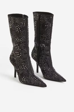 Ботильйоны в стразы H&M 271195122 38 Черный/Стразы