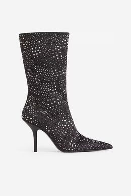 Ботильйоны в стразы H&M 271195122 38 Черный/Стразы