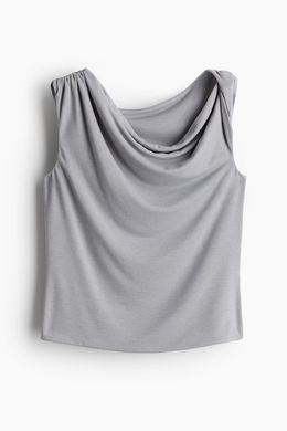 Топ H&M 271221249_grey L Сірий