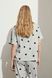 Футболка пижамная H&M 270970593_greyheart XS Серый