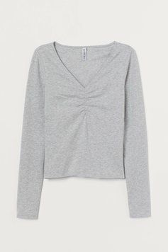 Лонгслив H&M 270801673 S Серый