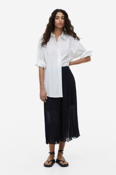 Юбка H&M 271158202 M Темно-Синий