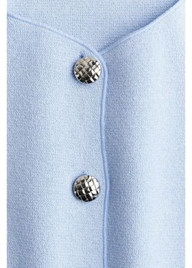 Трикотажний кардиган з коротким рукавом H&M 271276112_blue L Блакитний