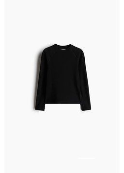 Лонгслів вовняний H&M 271239055_black 164 Чорний