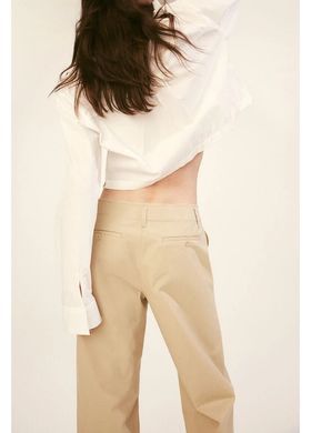 Штани H&M 271237320_beige 36 Бежевий