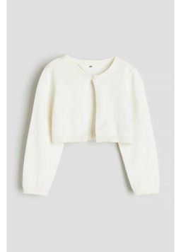 Светр болеро H&M 271154401 92 Кремовий