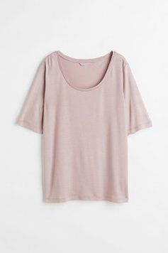 Футболка H&M 270982756_darkbeige XS Темно-бежевый