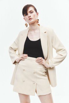 Юбка H&M 271084078_beige 42 Бежевый