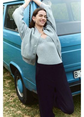 Штани H&M 271230818_navy 34 Темно-синій
