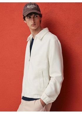 Куртка джинсова H&M 271262246_white S Молочний