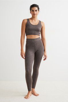 Леггинсы вязанные H&M 061019339 XS Серый