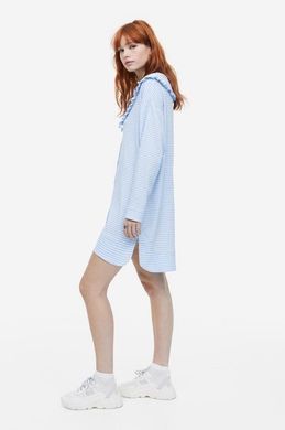 Платье H&M 271181025 S Голубой/Белый