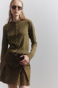 Кардиган H&M 271237776_khaki S Хакі