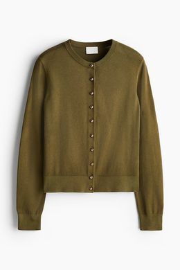 Кардиган H&M 271237776_khaki S Хакі