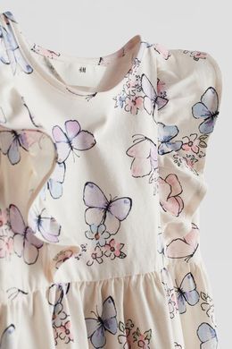 Платье H&M 271117898 110 Светло-Бежевый/Метелик