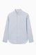 Сорочка COS cos1093272_whiteblue 40/M Блакитний/Біла смужка