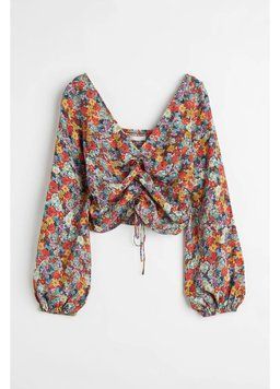 Блуза H&M 271096326 XS Різнокольоровий