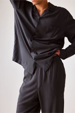 Сорочка піжамна H&M 271199785_grey M Темно-Сірий