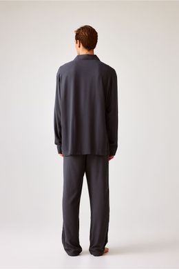 Сорочка піжамна H&M 271199785_grey M Темно-Сірий