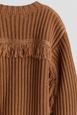 Светр H&M 271257864 122 Коричневий