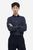 Сорочка H&M 270976709 M Темно-Синій/Білий