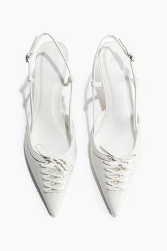 Слингбеки на каблуке H&M 271208622 42 Белый