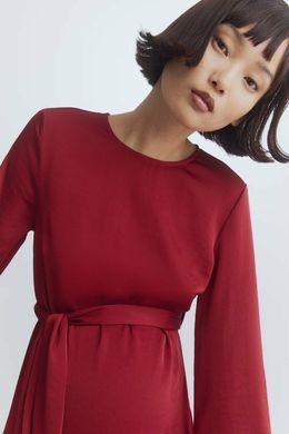 Платье для беременных H&M 271242473 XS Темно-Красный