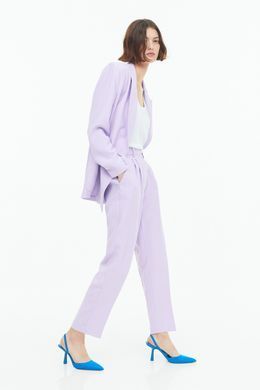 Штани H&M 271011909 38 Бузковий