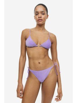 Плавки бікіні H&M 271151212 46 Сереневый/Срібло