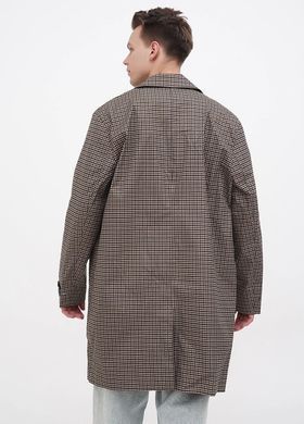 Плащ H&M 270902841 50 Бежевий/Чорний/Клітинка
