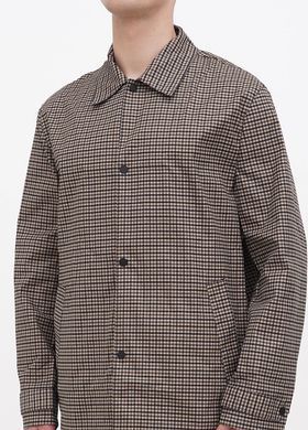 Плащ H&M 270902841 50 Бежевий/Чорний/Клітинка