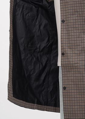 Плащ H&M 270902841 50 Бежевий/Чорний/Клітинка