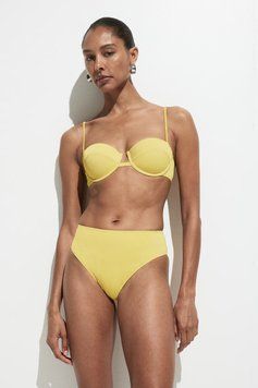 Ліф купальний H&M 271227722 75C Жовтий