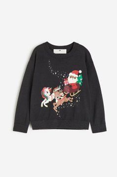 Світшот H&M 271134079 110 Темно-сірий