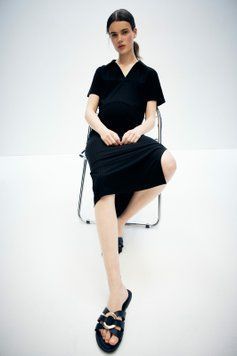Топ для вагітних H&M 271181510 L Чорний