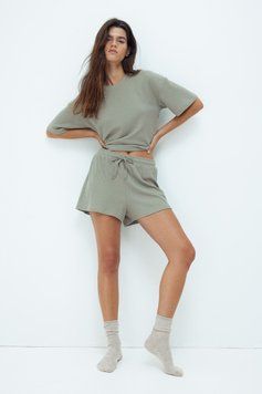 Топ піжамний H&M 271258856_top S Фісташковий