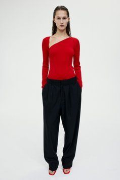 Джемпер H&M 271213143 S Червоний